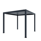 FlexiLouvre Free-Standing 3x3m Charcoal Grey