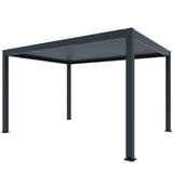 FlexiLouvre Free-Standing 4x5m Charcoal Grey
