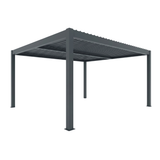 FlexiLouvre Lite Freestanding 4x4m Charcoal Grey
