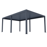 ShadeTec Wall-Mounted 3x4m Charcoal Grey