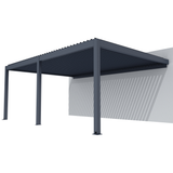 FlexiLouvre Wall-Mounted 10.5 x 3.45m Black