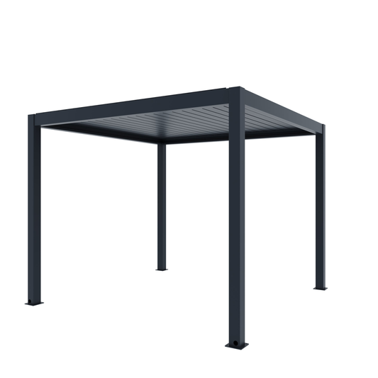 FlexiLouvre Free-Standing 4x4m Charcoal Grey