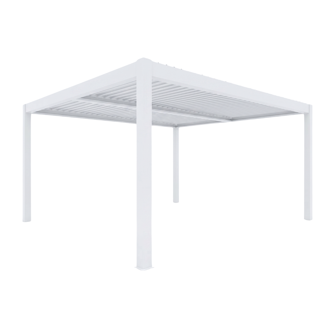 FlexiLouvre Lite Freestanding 4x4m White