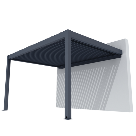 FlexiLouvre Wall-Mounted 3x4m Charcoal Grey