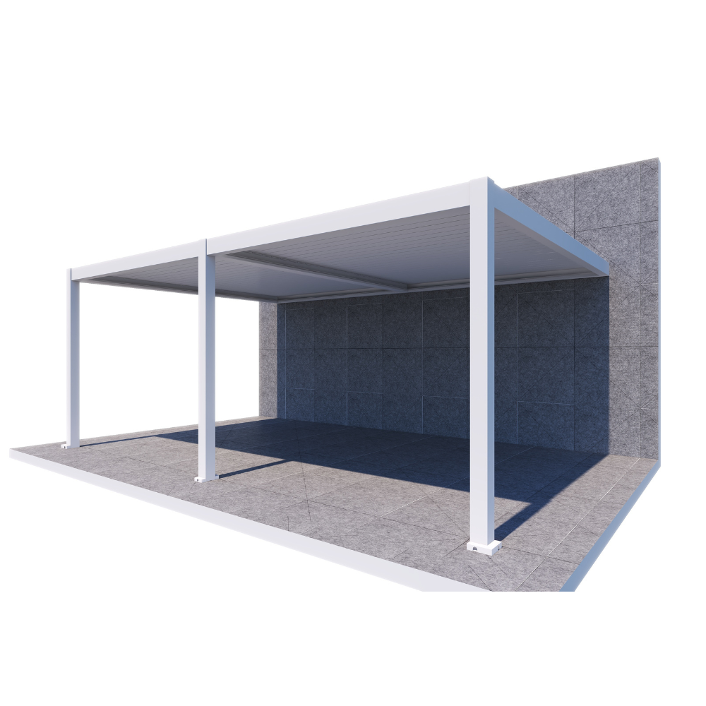 FlexiLouvre Wall-Mounted 3x3m White