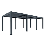 FlexiLouvre Lite Freestanding 4x8m Black